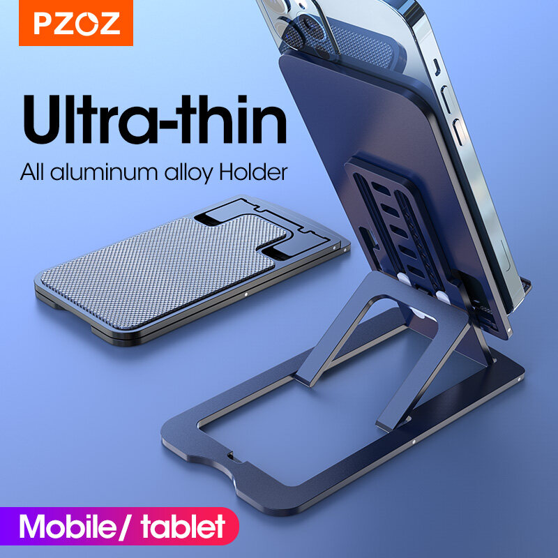 PZOZ For iPad iPhone  Mobile Phone Huawei Xiaomi Desk Holder Universal Desktop Tablet Foldable Table Cell Phone Desk Holder Stand