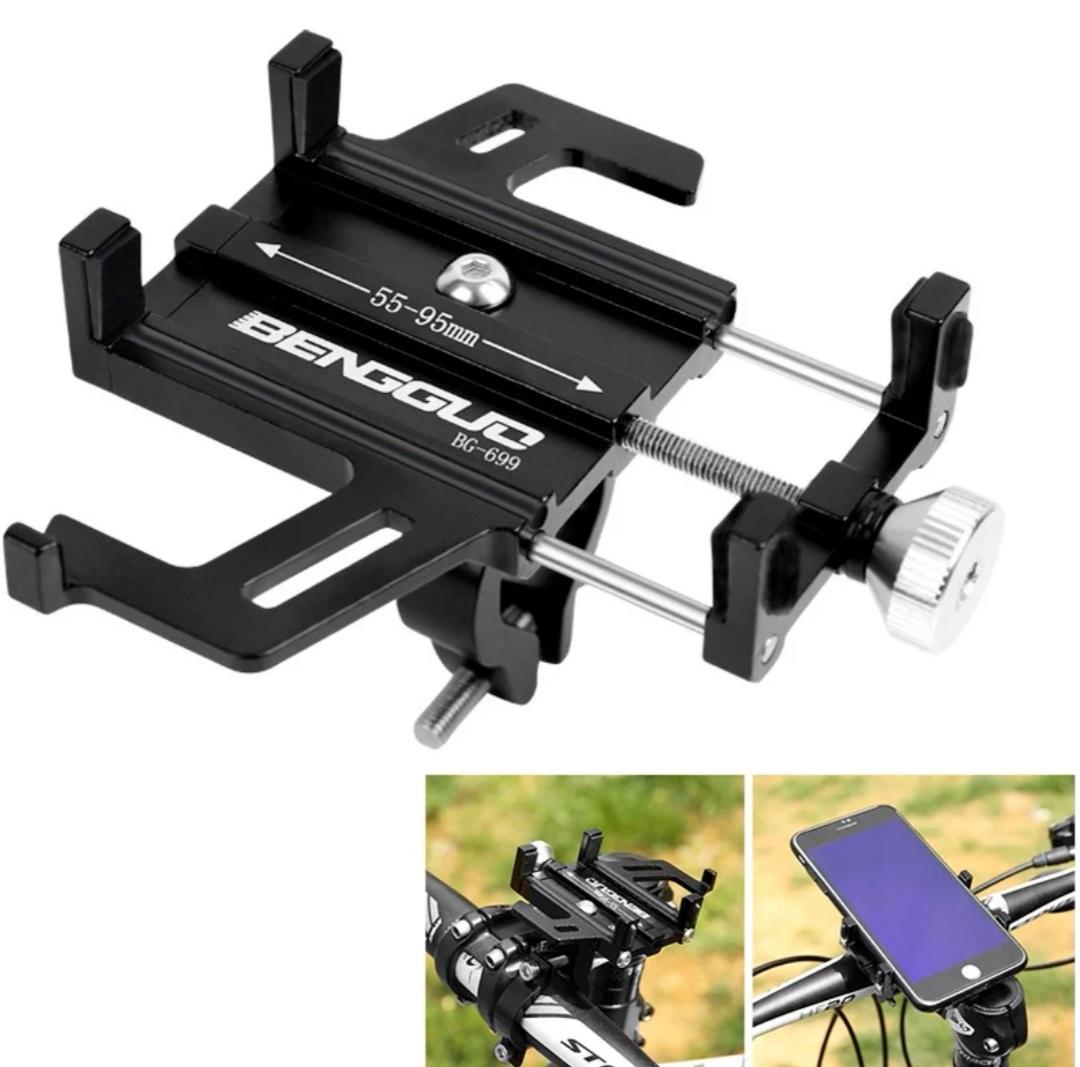 Bicycle Mobile Phone Holder Bracket Aluminum Alloy Motorcycle Bike MTB Smart Phone Mount