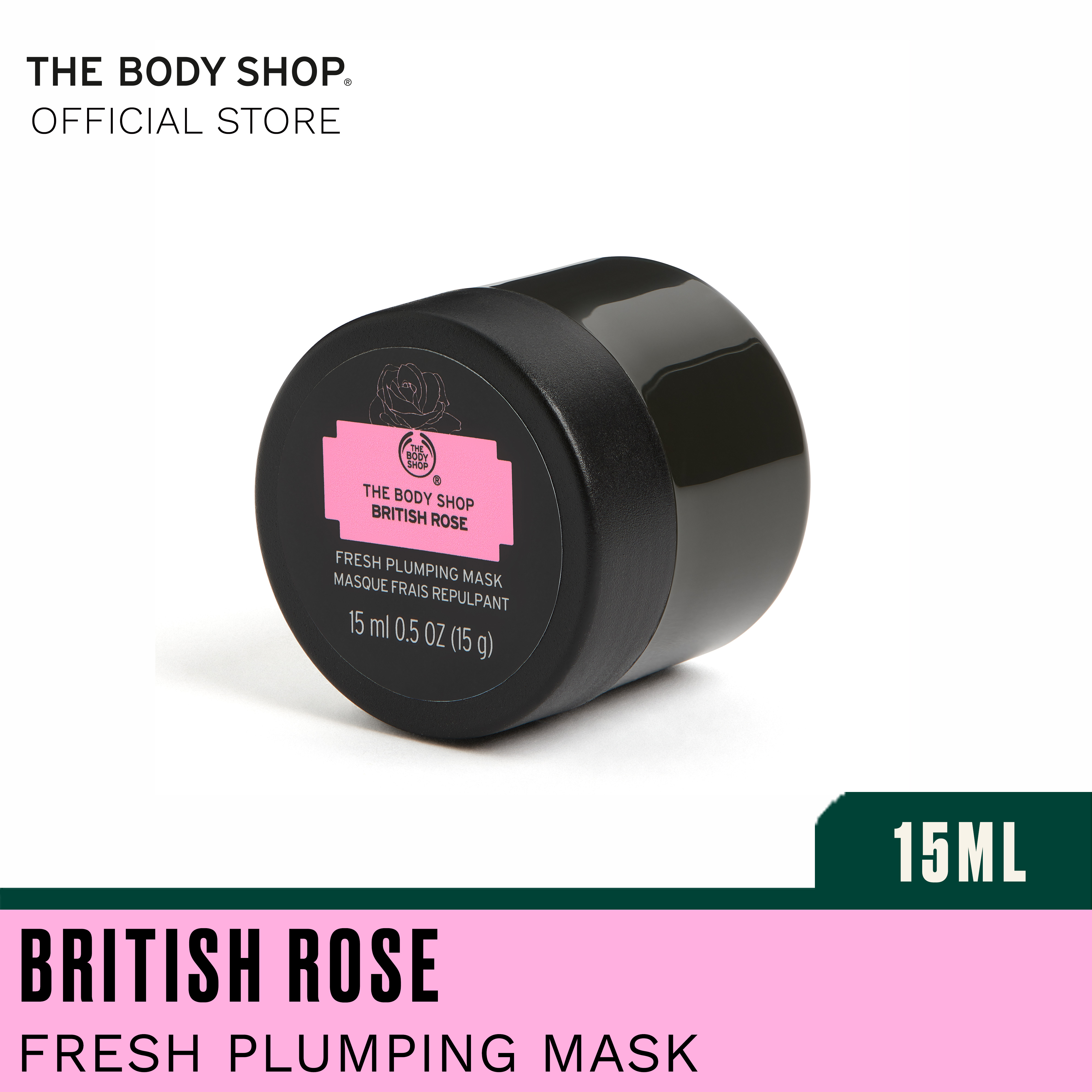 The Body Shop British Rose Fresh Plumping Mini Mask 15ML