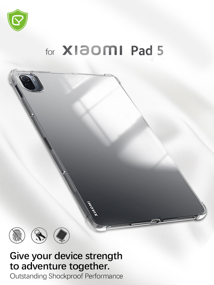 Soft TPU For XiaoMi Pad 5 Pro case clear back cover for MiPad 5 Transparent Case Silicon Back Tablet Cover mi pad5 accessories