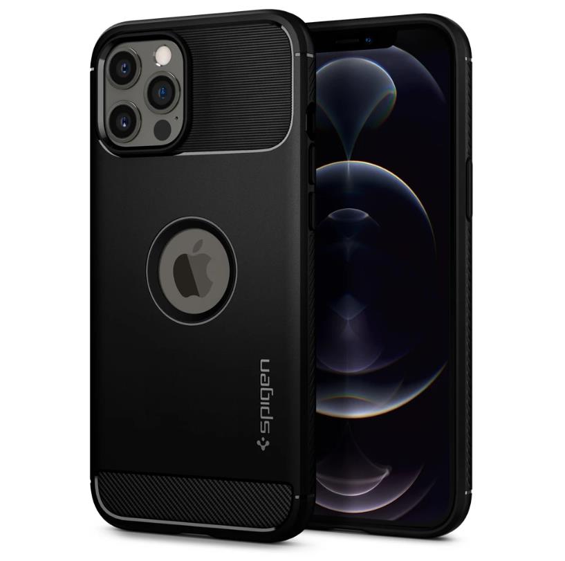 Spigen iPhone 12 Pro Max Case Rugged Armor Casing Mil-Grade Protection Car-inspired Design
