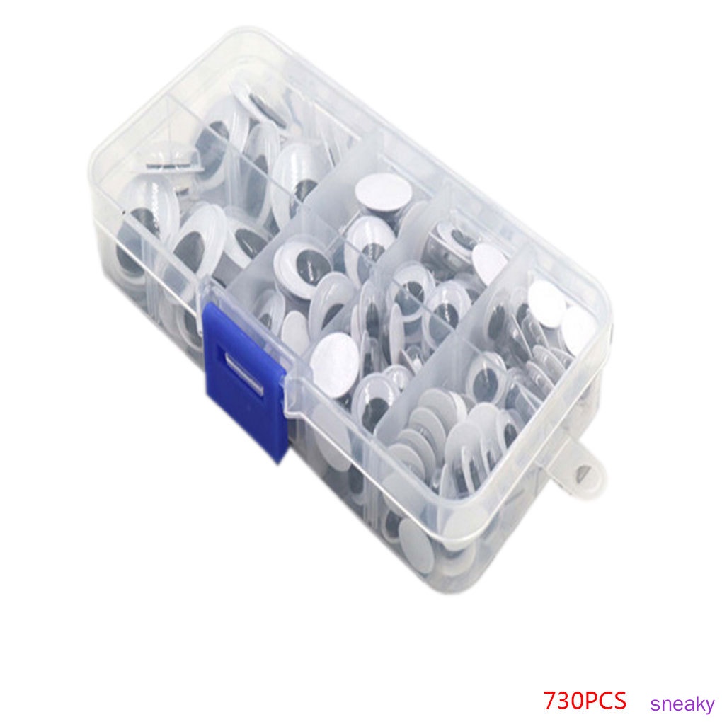 Adhesive Sticky Wiggle Googly Eyelash Eyes Assorted Size Kids Clothes Scrapbooking Puppets