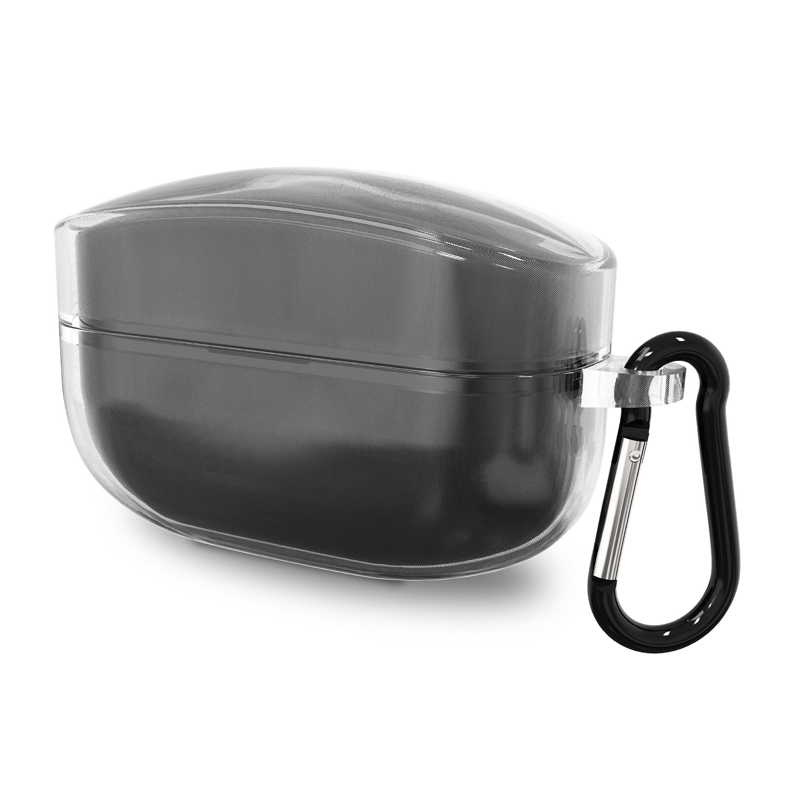 Geekria TPU Case Cover for Sony wf 1000xm4 Wireless Earphone WF 1000XM4 Protective Case, WF-1000XM4 Ear Phone Skin Cover with Keychain Hook (Clear)