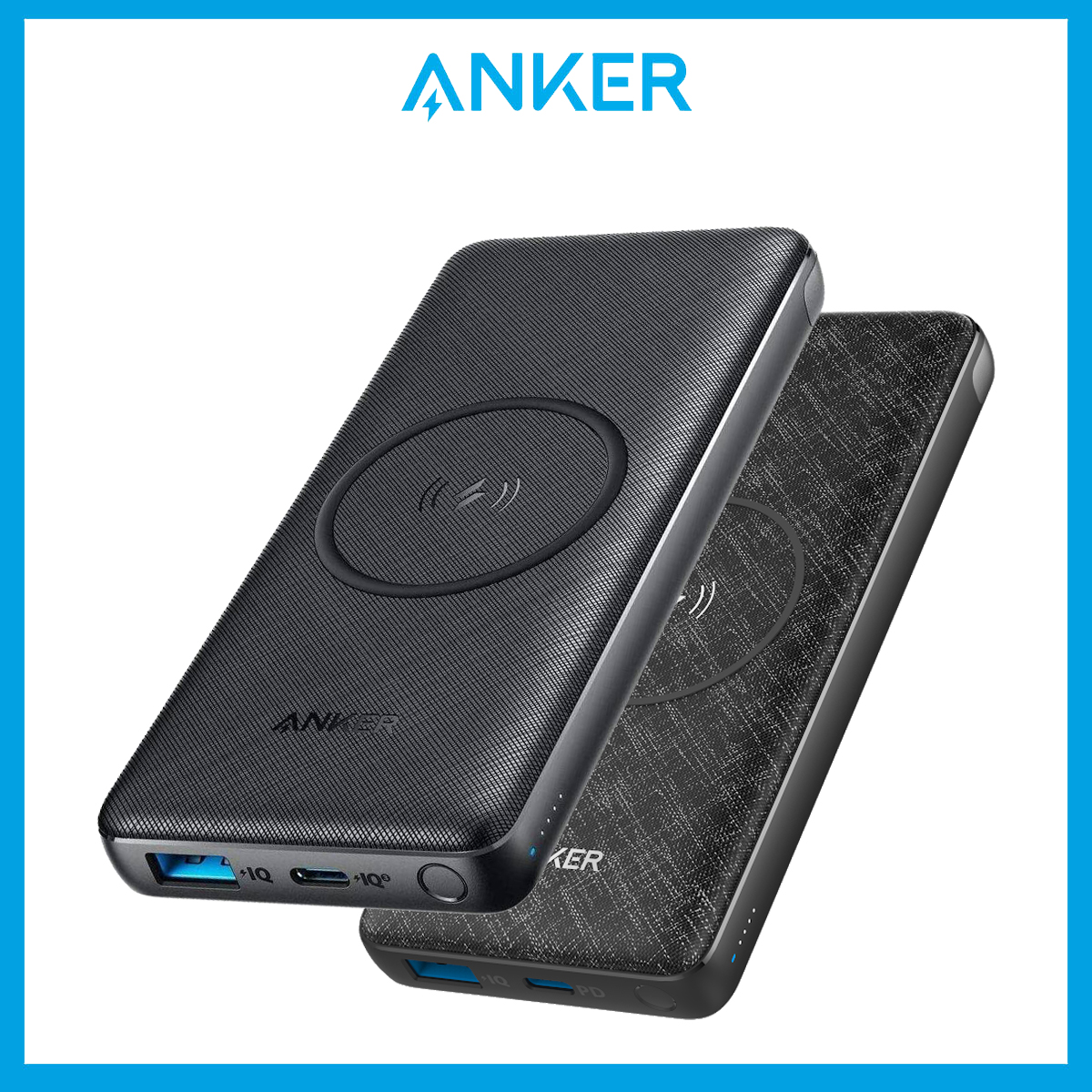 Anker PowerCore III Sense 10000mah Wireless Power Bank Fast Charge PowerBank Portable Charger Qi-Certified 10W Wireless Charging & 18W USB-C Quick Charge for iPhone 14 Pro Max/14 Pro/14 Plus/14/ 13 & 
