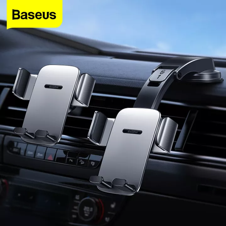 Baseus Mechanical Car Phone Holder Air Vent Dashboard Mount For 4.7-6.7 inch Mobile Phone Aircon Vent Outlet Clamp / Long Arm Suction Cup for iPhone, Xiaomi, Samsung, Huawei, Samsung