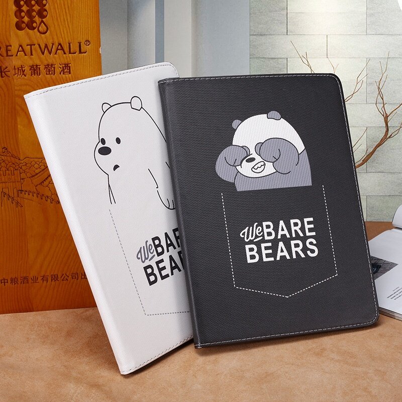 Huawei MatePad 11 2021 10.4 Inch Pro 10.8 M6 8.4 With Magnetic case Cute Cartoon We Bare Bears Leather Smart Cover Awake Sleep Protective Casing