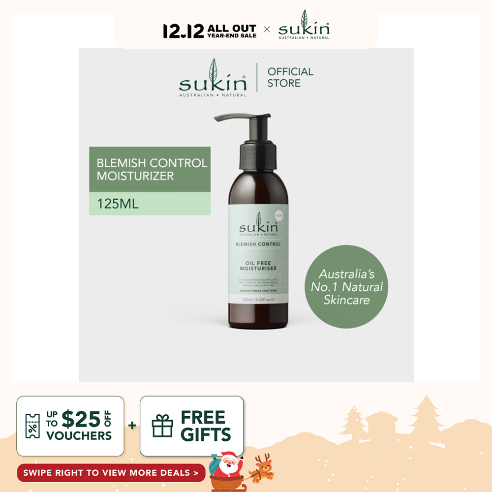 Sukin Oil Free Moisturiser Blemish Control (125Ml)