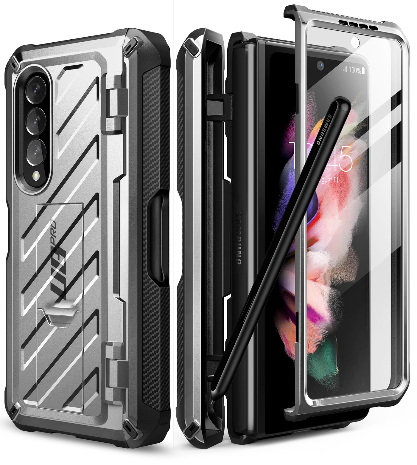 SUPCASE For Samsung Galaxy Z Fold 3 Case 5G (2021) UB Pro Full-Body Dual Layer Rugged Case with Built-in Screen Protector