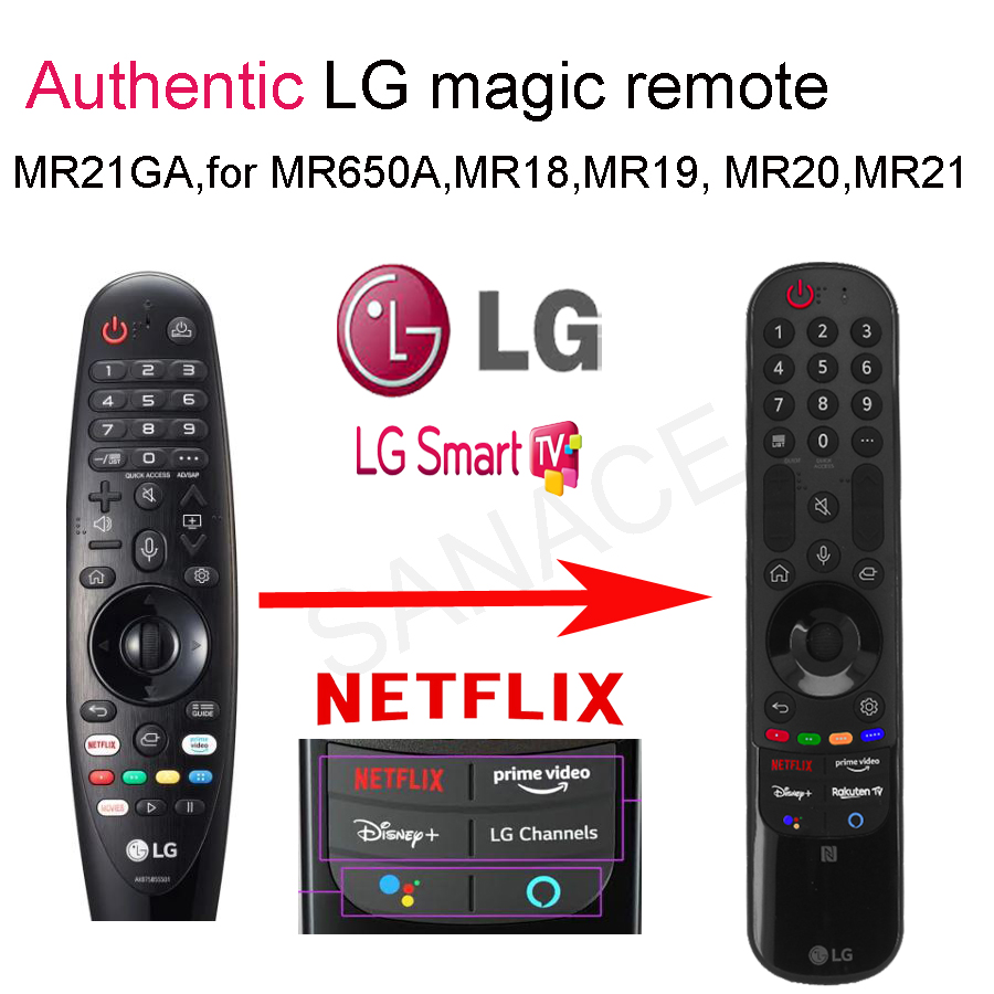 Authentic LG Smart TV Remote Control AN-MR21GA-compatible with  MR19, MR20, MR21. 100% Original (brand new)-