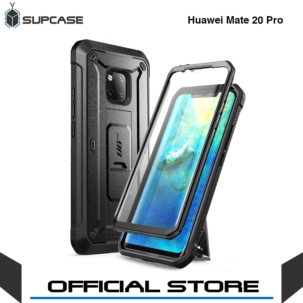 Supcase Unicorn Beetle Pro Series Full-Body Rugged Holster Case for Huawei Mate 20 Pro (With Build-in Screen Protector)