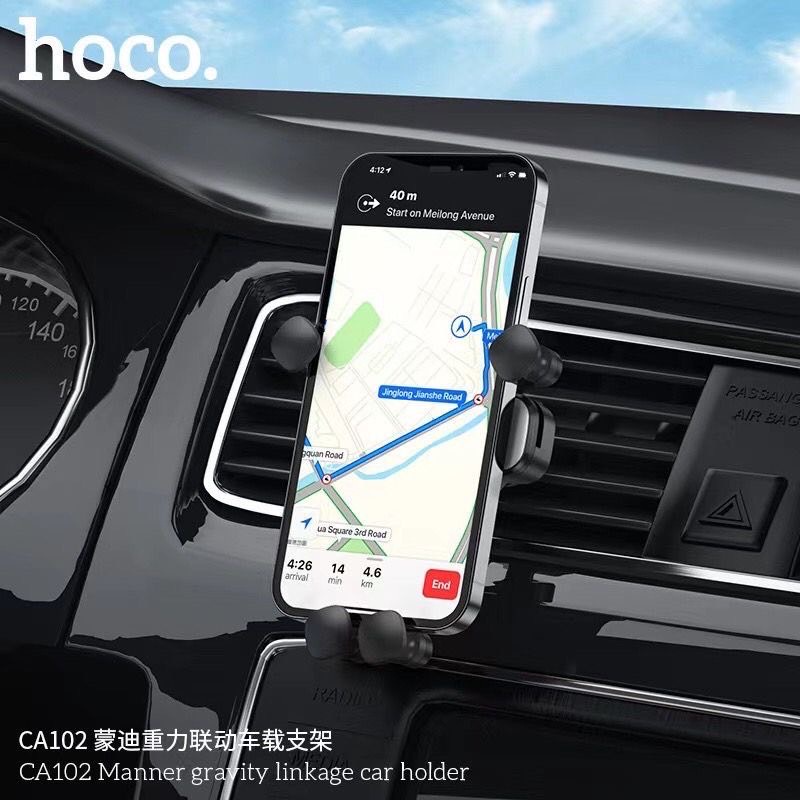 Hoco CA102 car phone holder Gravity siut For ventilation For 4.5-7 inch mobile phones