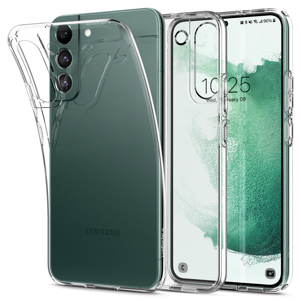 Spigen Galaxy S22+ Case Liquid Crystal / Crystal Flex Samsung S22 Plus Casing Durable Flexible & Premium Clarity Samsung 2022 Cover