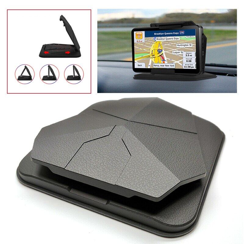 Compatible with all types of mobile phones, Apple handheld tablet computer car dashboard mobile phone holder-car anti-skid GPS holder installed on the pickup truck.