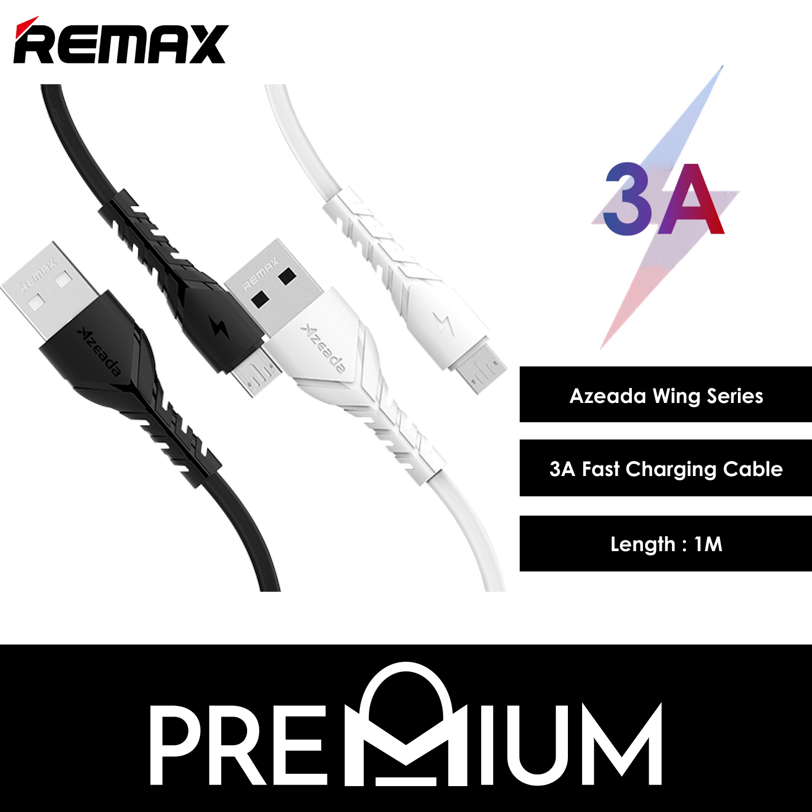[BUY 1 FREE 1] PRODA Azeada Wing Series PD-B47 1M 3A Fast charging Data Cable Compatible with iP 13 12 Pro Max Mini NEW SE 2020 2nd Gen 11 Pro Max Phone  Xs Max X Xr 8 7 6 6S 5 5S Plus Type C USB C Sa