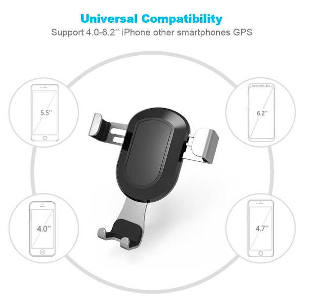 Car Phone Holder air vent mount aircon clip 360 Degree universal support all smartphone mobile phone