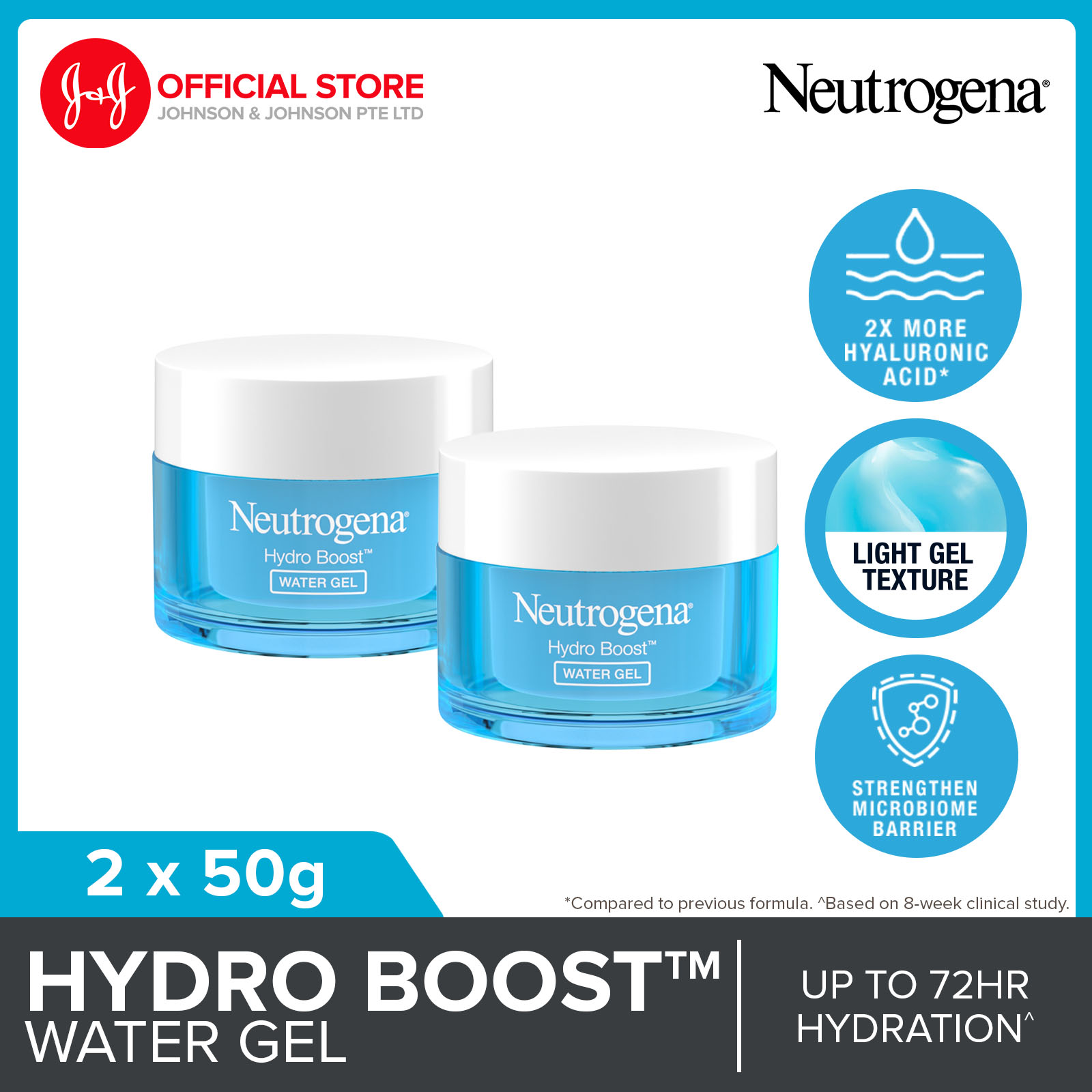 [Bundle of 2] Neutrogena Hydro Boost Water Gel 50g Face Moisturizer